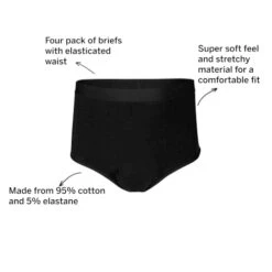 Bigdude 4 Pack Briefs Black -Bigdude 98ed724b 067