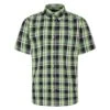 Bigdude Button Down Short Sleeve Check Shirt Green -Bigdude 9ace9757 bd23ss09 02 1