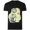 Bigdude Graphic Sloth Print T-Shirt Black -Bigdude 9b13f9d2 astronautsloth 1