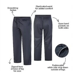 Bigdude Zipped Hem Tracksuit Bottoms Charcoal -Bigdude 9b648752 bd23j05