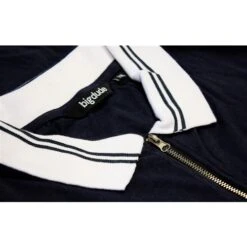 Bigdude Jersey Zip Polo Navy -Bigdude 9c9530b0 img 1724