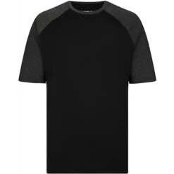 Bigdude Contrast Raglan Sleeve T-Shirt Black/Charcoal 10 Bigdude Contrast Raglan Sleeve T-Shirt Black/Charcoal -Bigdude 9f3d064b bd19ts62 01 1