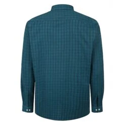 Bigdude Long Sleeve Check Shirt Teal -Bigdude a1d0bdc2 bd23ls20 01 2