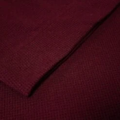 Bigdude Knitted Waffle Dressing Gown Burgundy -Bigdude a39accf5 img 8192 2