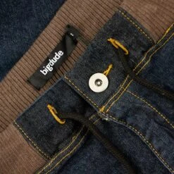 Bigdude Jersey Waistband Denim Shorts Dark Wash -Bigdude a6d298d8 img 7759