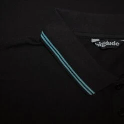 Bigdude Tipped Polo Shirt Black/Blue -Bigdude a79343ea img 8244