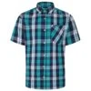 Bigdude Short Sleeve Check Shirt Green -Bigdude a83fbc31 bd23ss06 03 1201