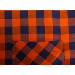 Bigdude Gingham Short Sleeve Shirt Orange -Bigdude a8a528ba img 8828
