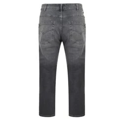 Bigdude Stretch Jeans With Whiskers Grey Wash -Bigdude a8b1ece8 bd21js 03 3