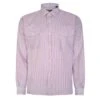 Bigdude Long Sleeve Shirt With Chest Pockets Red/White -Bigdude a9586a4b bd22ls09 22 red 1