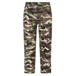 Bigdude Elasticated Waist Cargo Camo Trousers Khaki -Bigdude a98dd05a bd23tr03 11 1