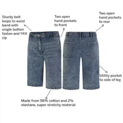 Bigdude Carpenter Denim Shorts Dark Wash -Bigdude a9b595ab 14