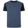 Bigdude Hounds Tooth Smart T-Shirt Navy -Bigdude add288a3 nocodenavy 1