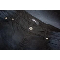 Bigdude Stretch Turn Up Denim Shorts Black -Bigdude af930d0c bd23sh05 01 black