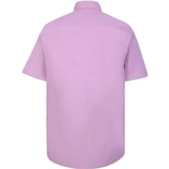 Bigdude Classic Short Sleeve Poplin Shirt Violet -Bigdude b17e08d3 m30a6861