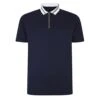 Bigdude Jersey Zip Polo Navy -Bigdude b4aaf893 bd22p12 02 navy 1