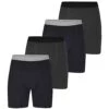 Bigdude 4 Pack Print Trunk Boxer Shorts Black -Bigdude b4e54066 new8daca563 bd23uw01 01
