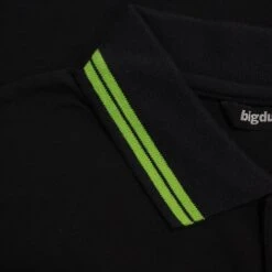 Bigdude Tipped Polo Shirt Black/Green -Bigdude b4fd6682 img 8256