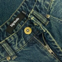 Bigdude Non-Stretch Straight Fit Jeans Mid Wash -Bigdude b579b0af bd23js0820light201