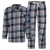 Bigdude Woven Checked Pyjama Set Light Blue -Bigdude b7bf3bd7 artboard201