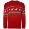 Bigdude Fair Isle Christmas Jumper Red -Bigdude b966f027 bd23jmp06 22 1
