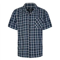 Bigdude Woven Checked Pyjama Set Navy/Blue -Bigdude ba07d82f bd23pj06 07 top 1