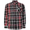 Bigdude Long Sleeve Check Flannel Shirt Red -Bigdude ba2de4cd bd23ls04 03 1