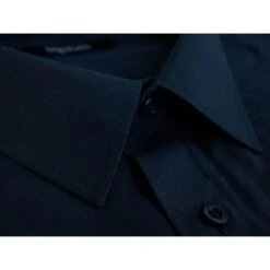 Bigdude Classic Long Sleeve Poplin Shirt Navy -Bigdude ba30675c img 1044 2