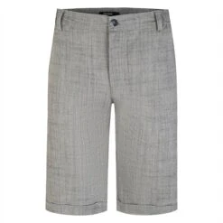 Bigdude Linen Look Elasticated Waist Chino Shorts Charcoal -Bigdude bbbbd876 bd22sh19 07 1