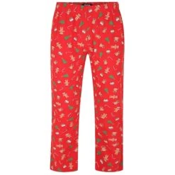 Bigdude All Over Christmas Print Pyjama Set Red -Bigdude bc7ef896 bd23pj08 01 bottom 1