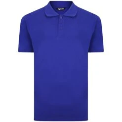 Bigdude Plain Polo Shirt Cobalt Blue