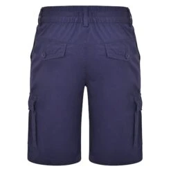 Bigdude Elasticated Waist Cargo Shorts Navy 10 Bigdude Elasticated Waist Cargo Shorts Navy -Bigdude bd19sh02 02 3