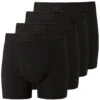 Bigdude 4 Pack Jersey Boxer Shorts Black -Bigdude bd20bt01 bundle