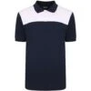 Bigdude Colour Block Polo Shirt Navy -Bigdude bd20p01 02 blue white 1