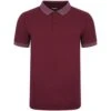 Bigdude Jacquard Collar Polo Shirt Burgundy -Bigdude bd20p04 10 burgundy 1