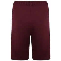 Bigdude Twin Pack Classic Pyjama Shorts Denim Marl/Burgundy -Bigdude bd20sh01 01 burgundy 2