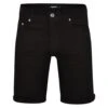 Bigdude Stretch Denim Shorts Black -Bigdude bd20sh02 01 1 1