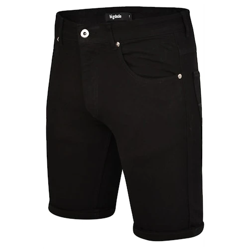 Bigdude Stretch Denim Shorts Black 4 Bigdude Stretch Denim Shorts Black - Image 2