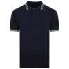 Bigdude Designer Tipped Polo Shirt Navy -Bigdude bd21p04 02 navy 1