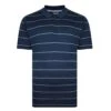 Bigdude Striped Performance Polo Navy -Bigdude bd21p07 02 navy 1