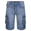 Bigdude Cargo Denim Shorts Light Wash -Bigdude bd21sh07 01 light wash 1 1