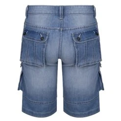 Bigdude Cargo Denim Shorts Light Wash 12 Bigdude Cargo Denim Shorts Light Wash -Bigdude bd21sh07 01 light wash 2