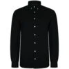 Bigdude Oxford Long Sleeve Shirt Black -Bigdude bd21sls01 01 black 1