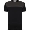Bigdude Cut & Sew 2 Tone T-Shirt Black/Charcoal -Bigdude bd21ts05 01 black 1 1