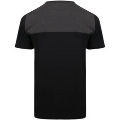 Bigdude Cut & Sew 2 Tone T-Shirt Black/Charcoal -Bigdude bd21ts05 01 black 2 1