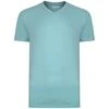 Bigdude Plain V-Neck T-Shirt Turquoise -Bigdude bd21ts13 06 green 1 1