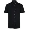Bigdude Oxford Short Sleeve Shirt Black -Bigdude bdt8sls01 01 blackshort 1