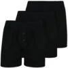 Bigdude 3 Pack Loose Boxer Shorts Black -Bigdude boxers 1