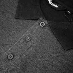 Bigdude Colour Block Polo Shirt Black -Bigdude c01b825e img 8095