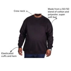 Bigdude Essentials Jumper Black -Bigdude c12a7f8e 063